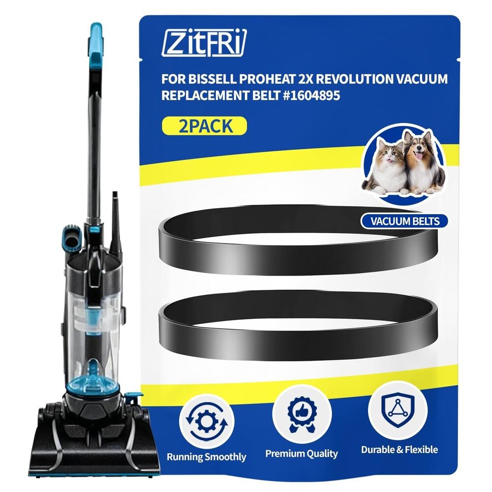 ZITFRI 2Pcs For Bissell 1604895 Belt Replacement Powerforce Compact Vacuum